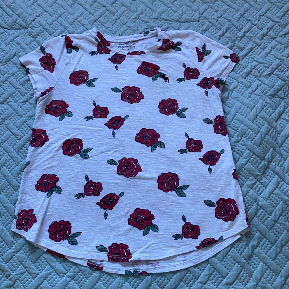 Abercrombie girls rose tee